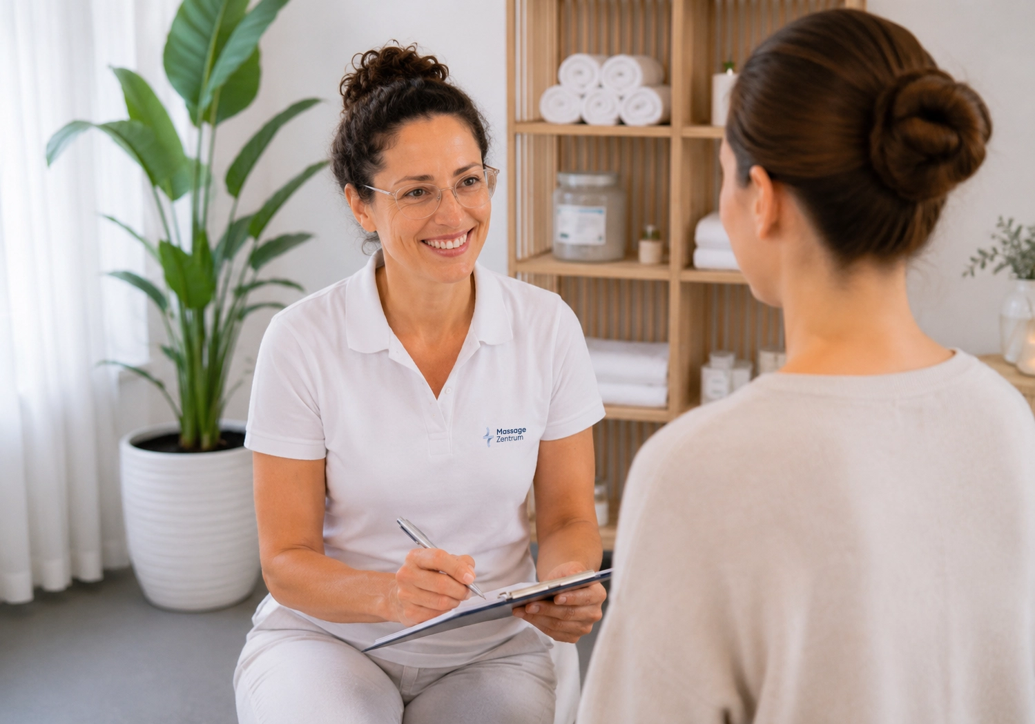 Ruhige Sitzung bei Anspannung im Massage Zentrum Allschwil